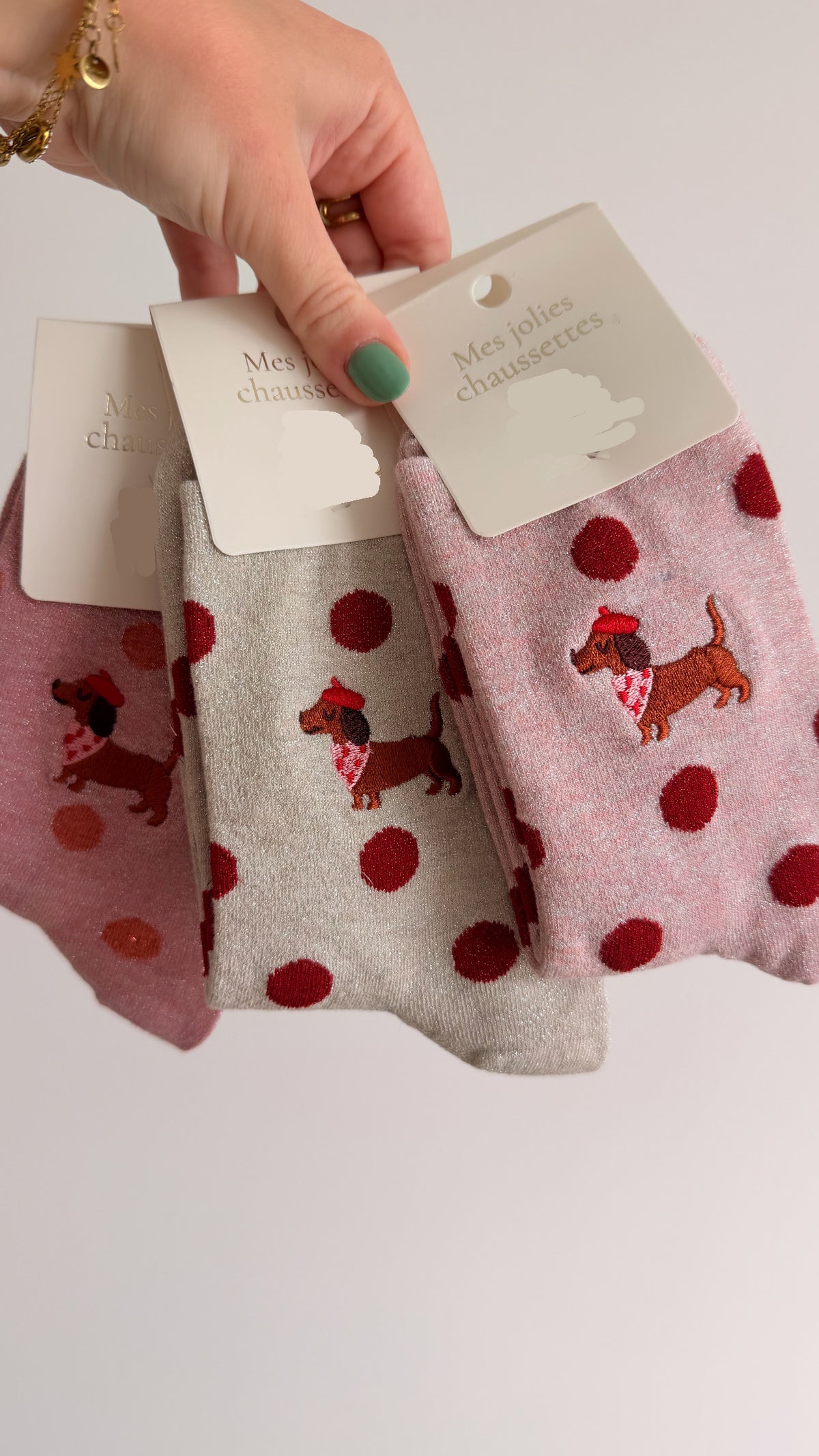 Chaussettes à pois Chien 🐶