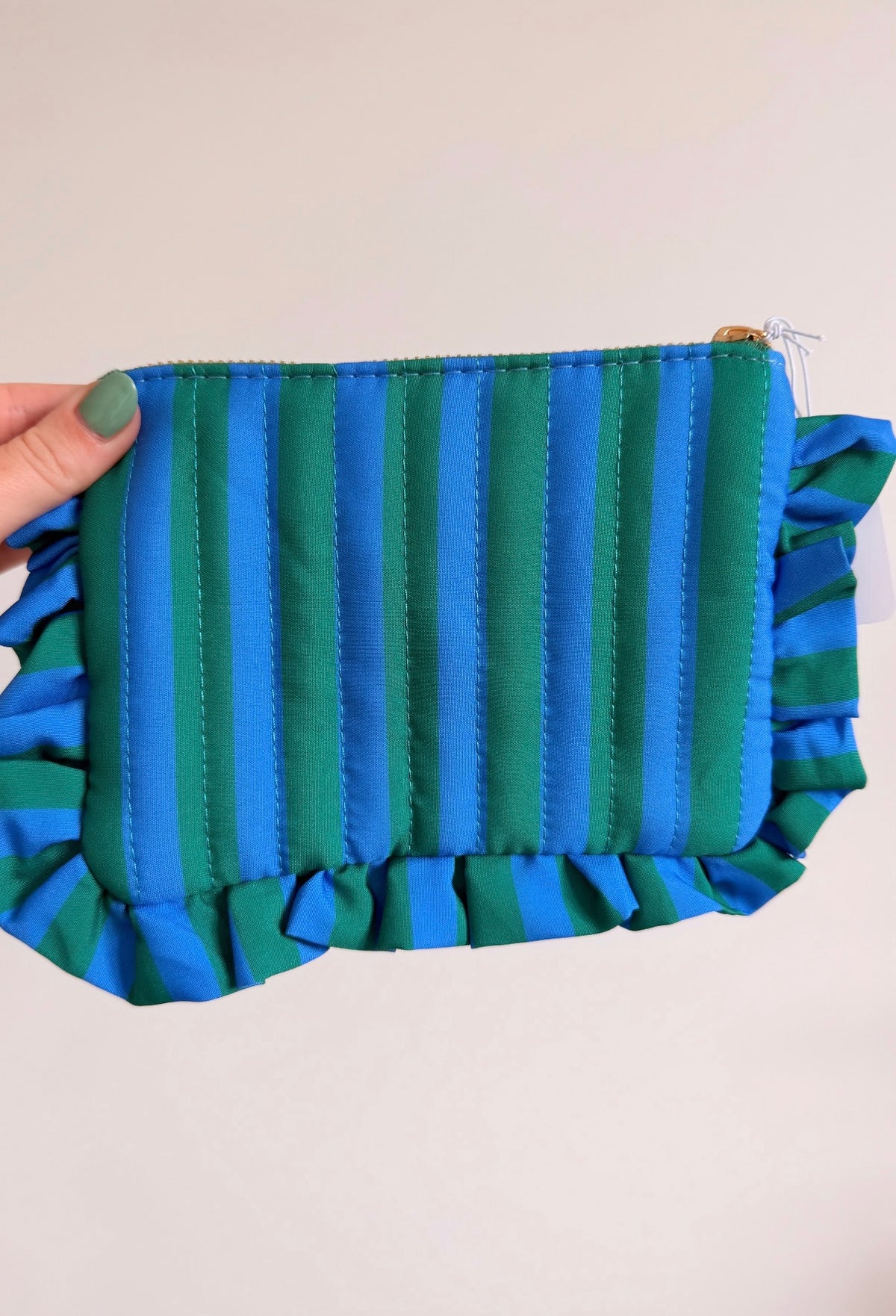 Pochette à rayure💙💚