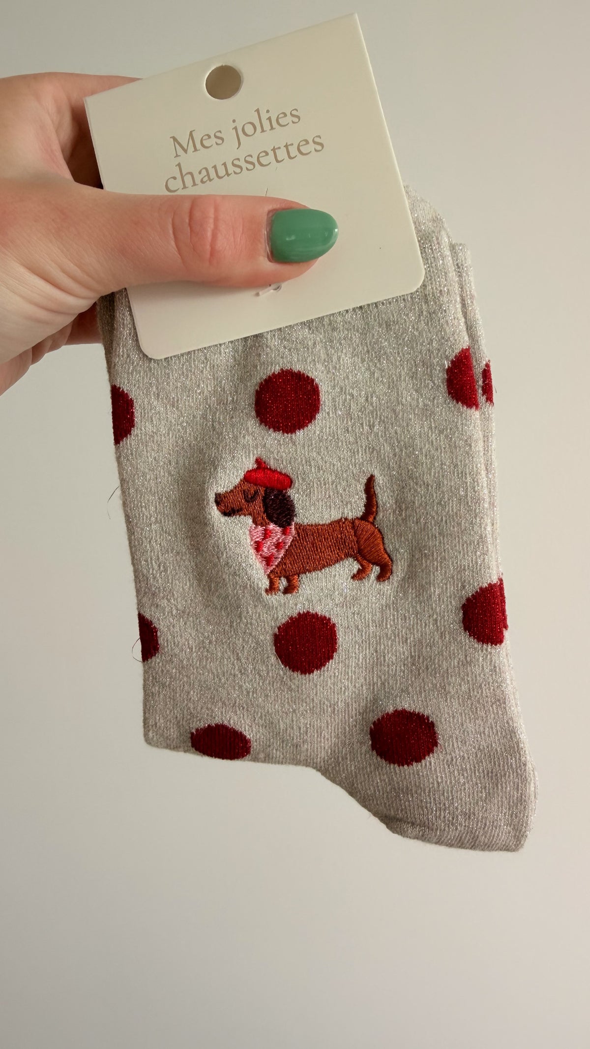 Chaussettes à pois Chien 🐶