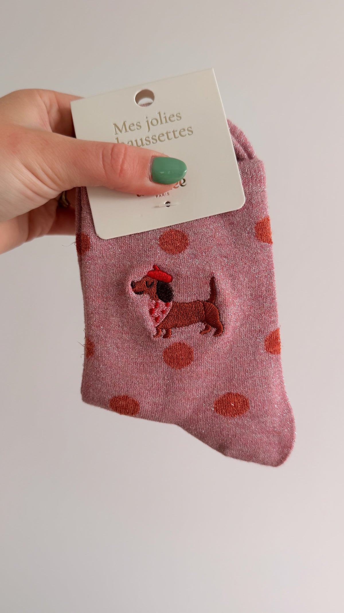 Chaussettes à pois Chien 🐶